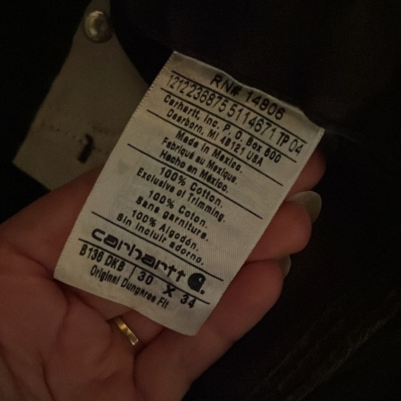 Carhartt brown utility pants (30x34) - Picture 3 of 4